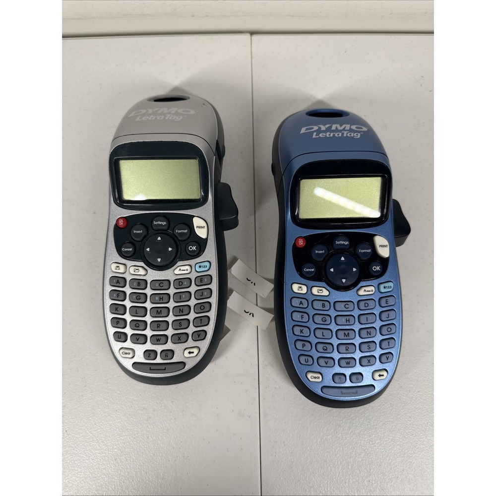 2 - Dymo LetraTag 100H Plus‎ Handheld Label Makers. Print Error.